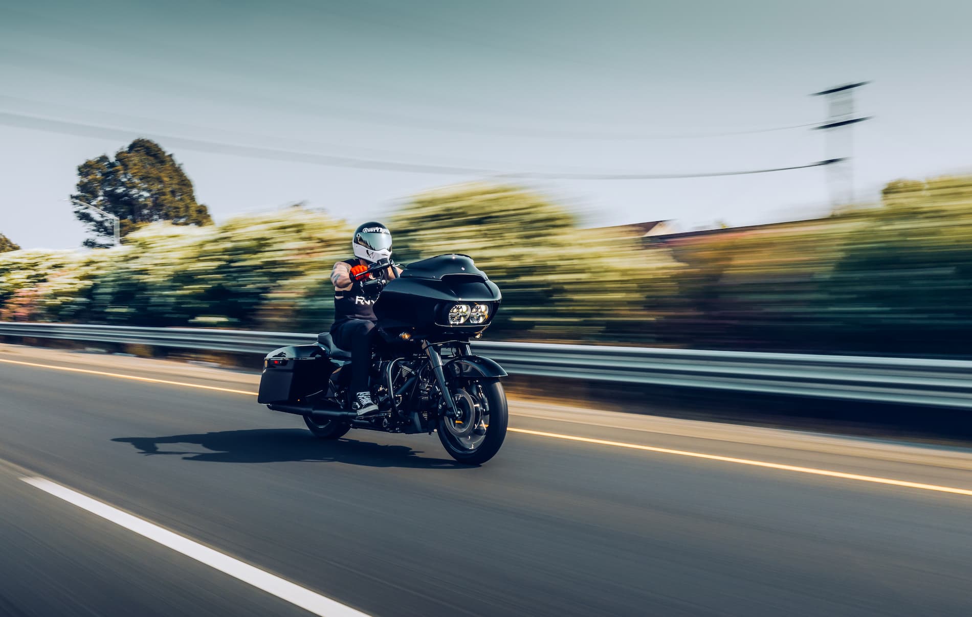 Motorcycle on the road